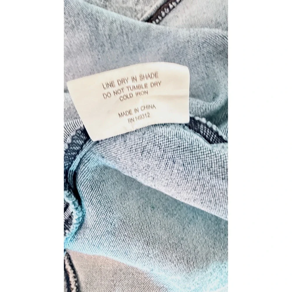 Mika & Gala Denim Maxi Dress NWT Size S Selfie Leslie Blue Jean Adjustable Strap - Picture 7 of 10